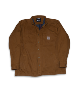 eotech carhartt canvas fleece lined shirt jacket copper a