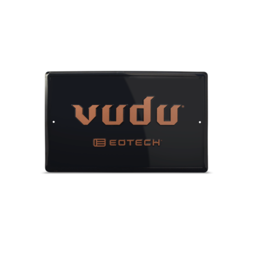 vudu embossed metal sign a